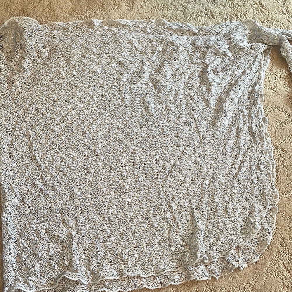 Gold and white bikini cover up skirt